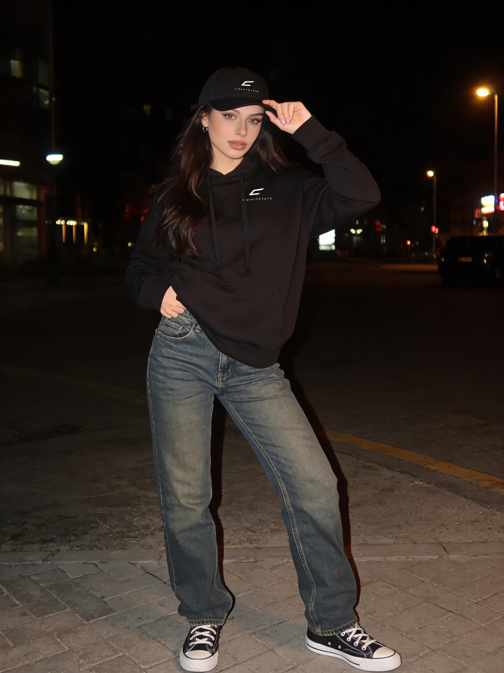 Mockup cappello nero 5